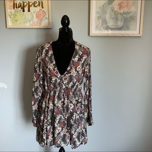 Free people mini dress.  EUC Size M